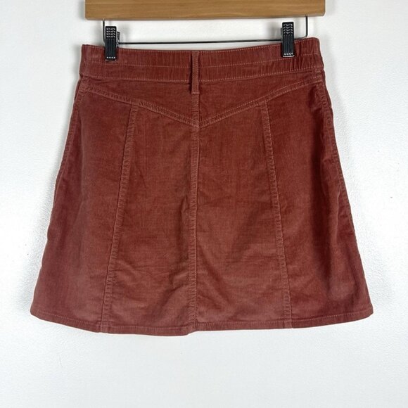 NWT Aerie Corduroy Mini Skirt sz S Buttons Pockets Normcore Clean Girl Preppy - Picture 2 of 6